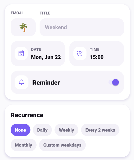 Checklist Reminder App Preview