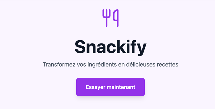 Snackify Website Preview
